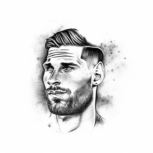 Max Verstappen, Mike Tyson, Lionel Messi, Kobe Bryant Odell Beckham jr and Puskas in one piece full leg tattoo tattoo design idea