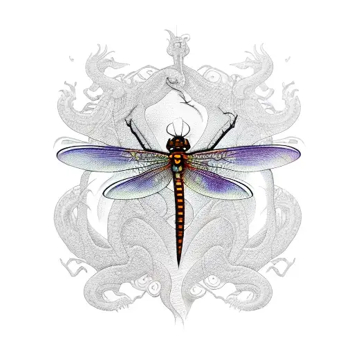 dragon-fly  tattoo design idea
