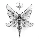 dragon-fly  tattoo design idea