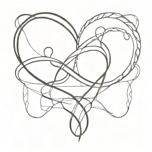 Heart and Infinity Symbol tattoo design idea