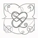 Heart and Infinity Symbol tattoo design idea