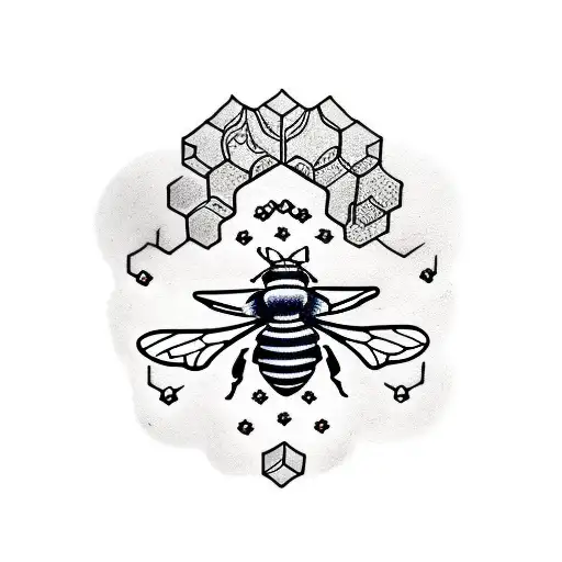 Honeycomb mandala tattoo - Tattoogrid.net