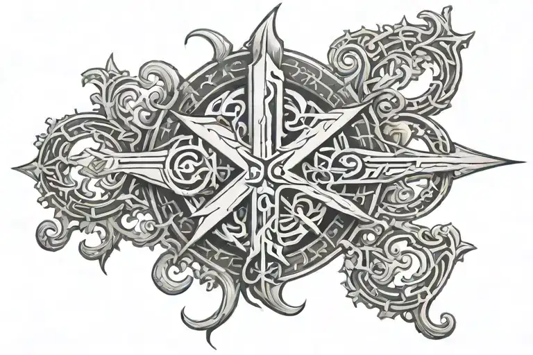 chi rho with a name tattoo tattoo design idea