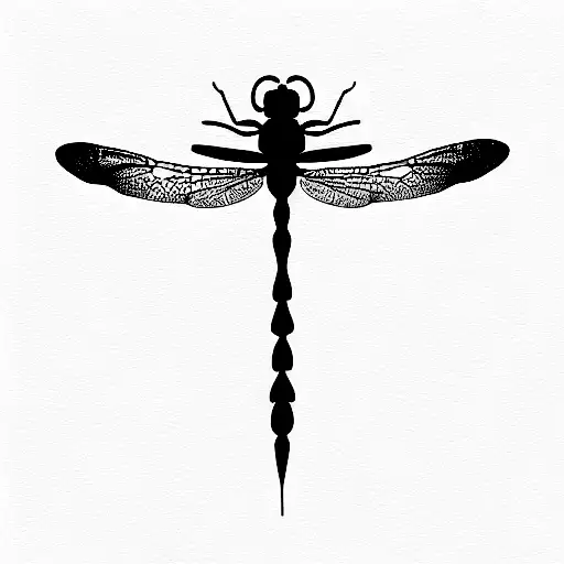 Dragonfly tattoo design idea