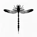 Dragonfly tattoo design idea