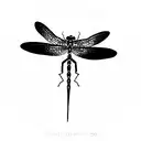 Dragonfly tattoo design idea
