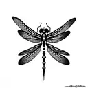 Dragonfly tattoo design idea