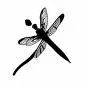 Dragonfly tattoo design idea
