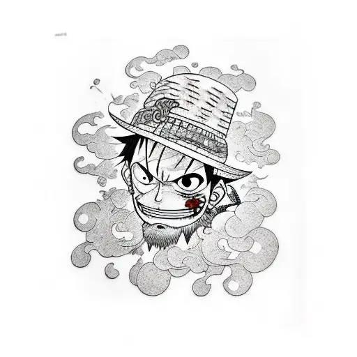 luffy tattoo design idea