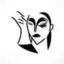 entrenador con antifas entrenando una mujer tattoo design idea