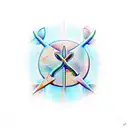 Trident tattoo design idea