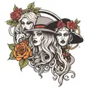coven tattoo design idea