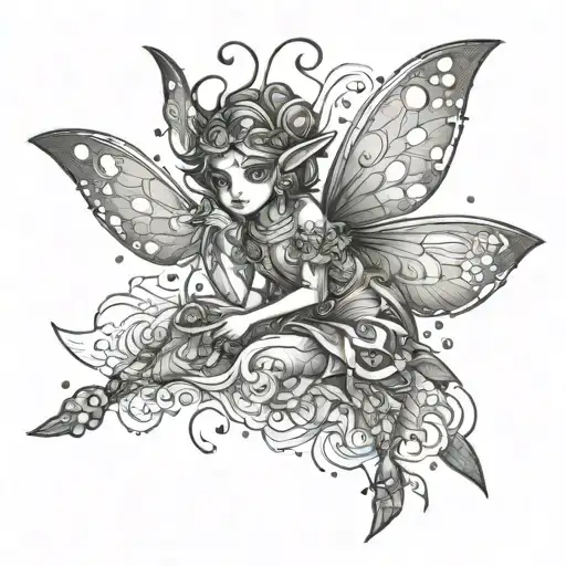 Navi the fairy from Zelda tattoo design idea