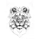 LEO LIONESS tattoo design idea