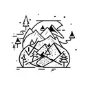 outdoor camping 4x4 tattoo design idea