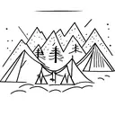 outdoor camping 4x4 tattoo design idea