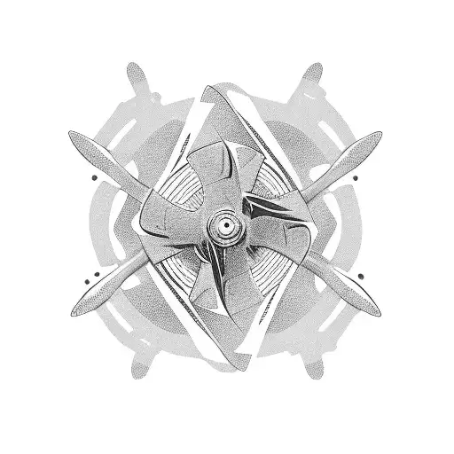 propeller  tattoo design idea