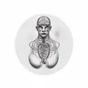 blessed written on neck simple  tattoo design idea