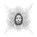 blessed written on neck simple  tattoo design idea
