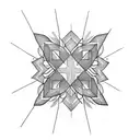 blessed written on neck simple  tattoo design idea