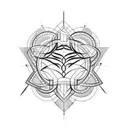 blessed written on neck simple  tattoo design idea