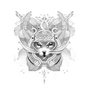 astro tattoo design idea