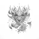 astro tattoo design idea