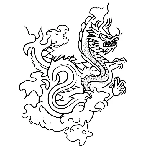 book and dragon tattoo design idea