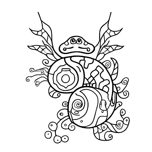  small tattoo in honor of my pet who died on 11/14/2023 (chameleon) tattoo design idea