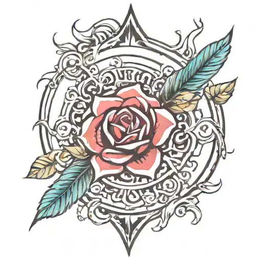 Design a tattoo for the right forearm that embodies perseverance, determination, and a never give up attitude without us tattoo design idea