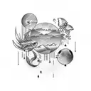 dawn tattoo design idea