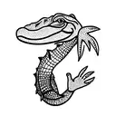 elevator with an alligator tattoo design idea