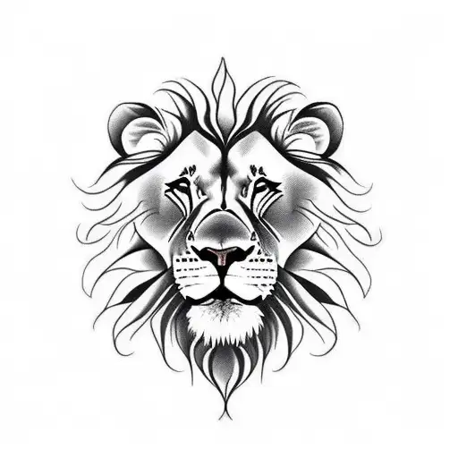 i have a half a lion face  on the inside of my arm. Can you give help me complete a half sleeve tattoo  tattoo design idea