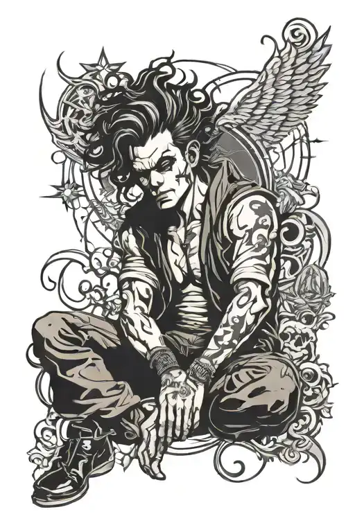 Sandman Despair tattoo design idea