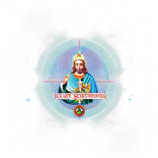 saint christopher tattoo design idea