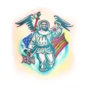 saint christopher tattoo design idea