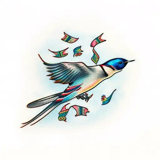 Swallow Bird tattoo design idea