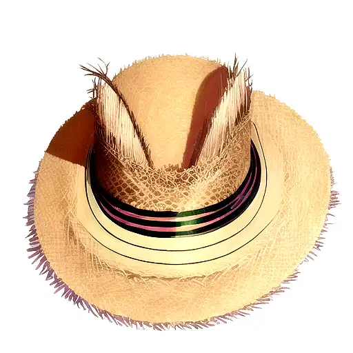 chapeau de paille luffy  tattoo design idea