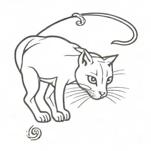 1999 scorpio zodiac cat black basic tatto tattoo design idea