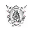 one love one life quote tattoo design idea