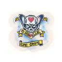 one love one life quote tattoo design idea