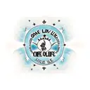 one love one life quote tattoo design idea