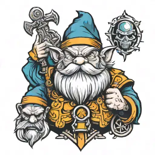 grumpy 7 dwarf tattoo design idea