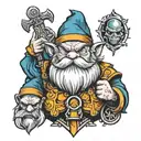 grumpy 7 dwarf tattoo design idea