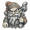 grumpy 7 dwarf tattoo design idea