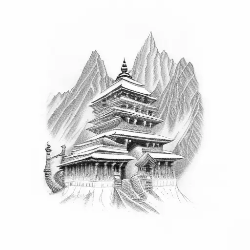 Aggregate more than 68 japanese temple tattoo drawing - in.eteachers