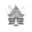 kedarnath temple  tattoo design idea