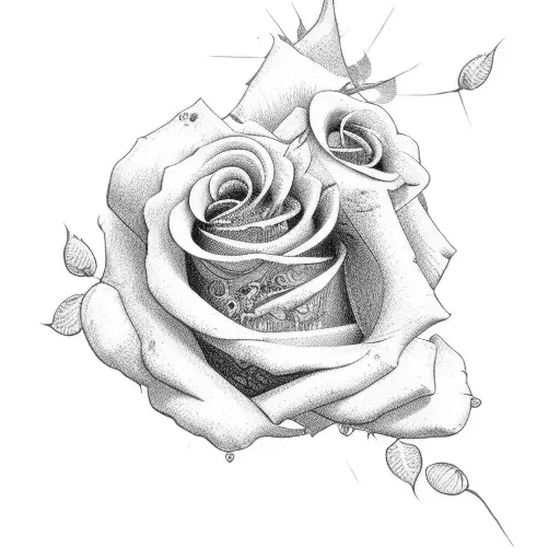 the word bite me with roses tattoo design idea