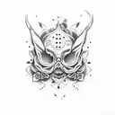 bite me words with trippy roses  tattoo design idea