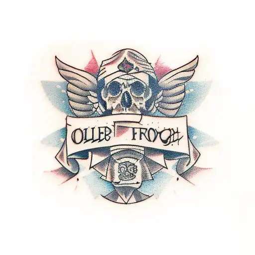 Old English Font that says "not found" tattoo design idea